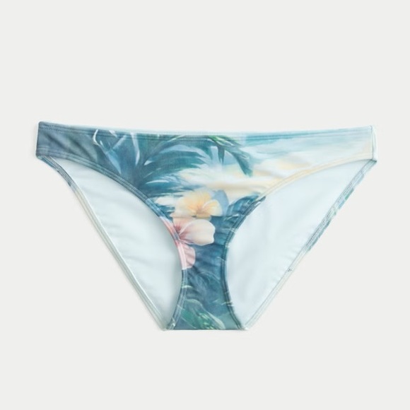 Hollister Other - Hollister Tropical Print Bikini Bottom - Blue and Pink